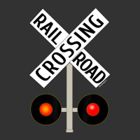 Train Railroad Crossing With Lights Road Sign Baby Bodysuit | Artistshot