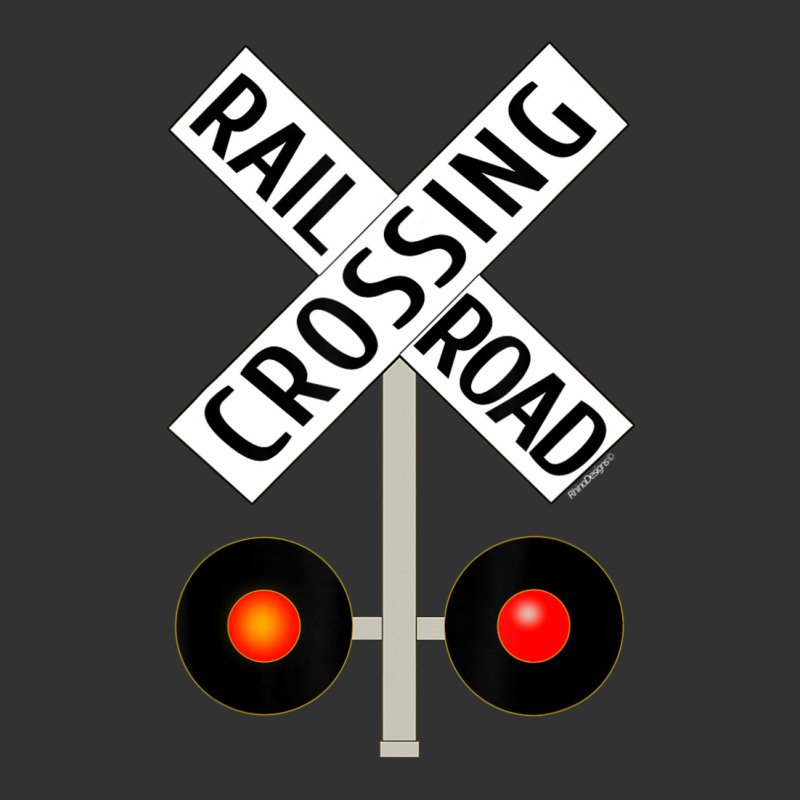 Train Railroad Crossing With Lights Road Sign Baby Bodysuit | Artistshot