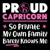 Capricorn Zodiac So Private My Own Family Barely Knows Me T Shirt Cropped Hoodie | Artistshot