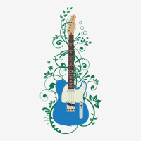 Blue T-style Electric Guitar Flowering Vines 15 Oz Coffee Mug | Artistshot