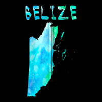 Colorful Isolated Belize Map In Watercolor, Colorful Paint Zip Hoodie Legging | Artistshot