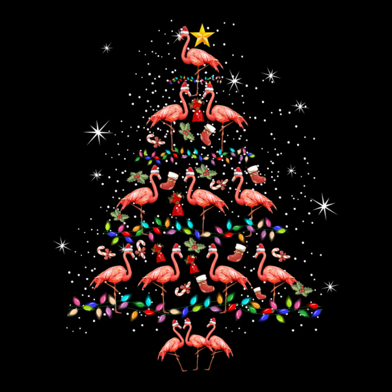 Flamingo Xmas Tree Christmas Holiday Family Group Flamingo Women's V-Neck T-Shirt by behindcedar22 | Artistshot