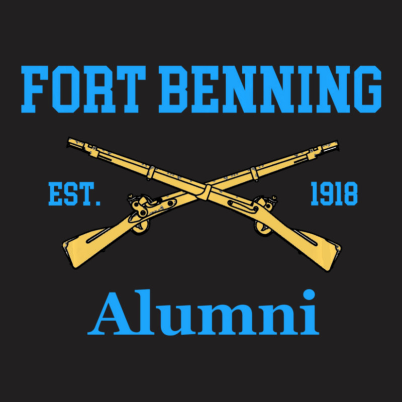 Fort Benning Alumni Est 1918 Grunt College T-shirt | Artistshot