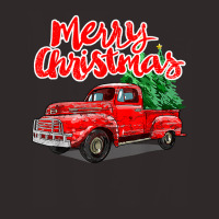 Funny Vintage Merry Christmas Tree Red Wagon Truck Outfit T Shirt Racerback Tank | Artistshot