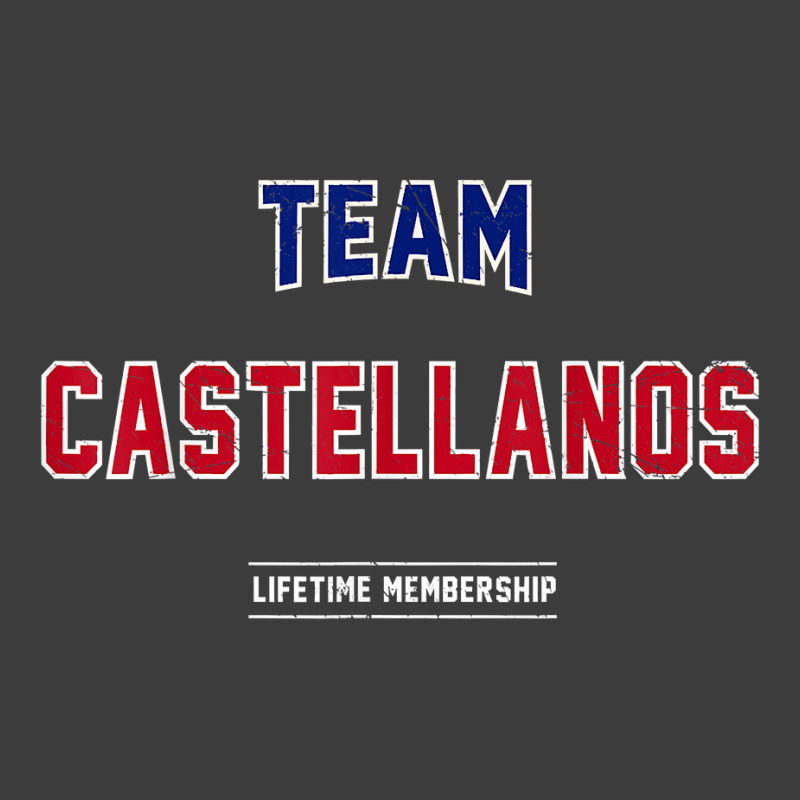 Distressed Team Castellanos Proud Family Last Name Surname T Shirt Men's Polo Shirt by chipbeltzox | Artistshot