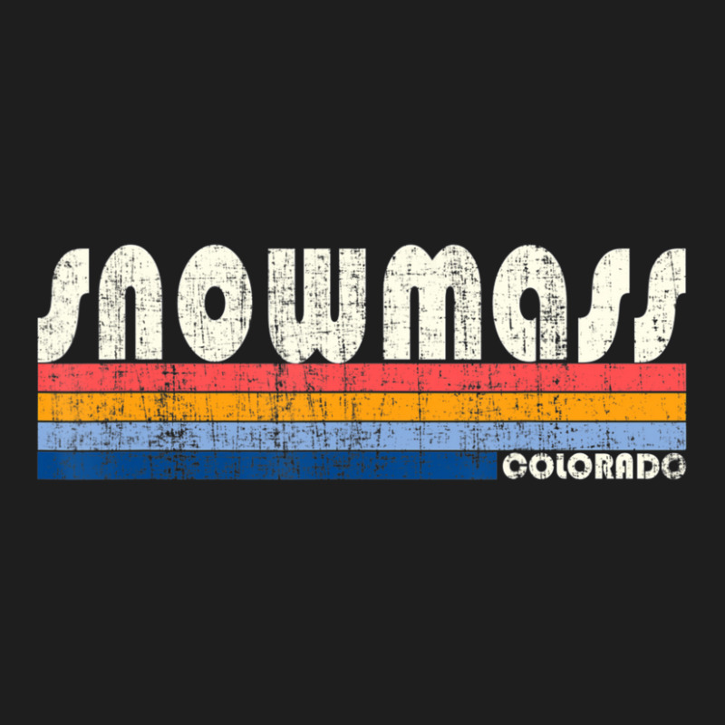 Vintage 70s 80s Style Snowmass Co Classic T-shirt by bummercaught | Artistshot