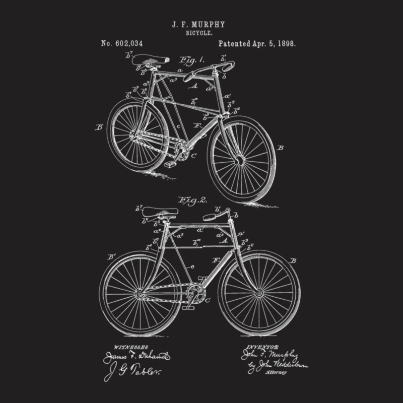 Vintage Patent Print 1898 Bicycle Cycling T-shirt | Artistshot