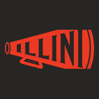 Vintage Megaphone - Illinois Fighting Illini (orange Illini Wordmark) Ladies Fitted T-shirt | Artistshot