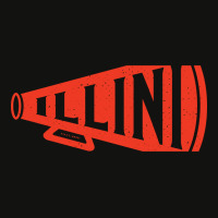 Vintage Megaphone - Illinois Fighting Illini (orange Illini Wordmark) Scorecard Crop Tee | Artistshot