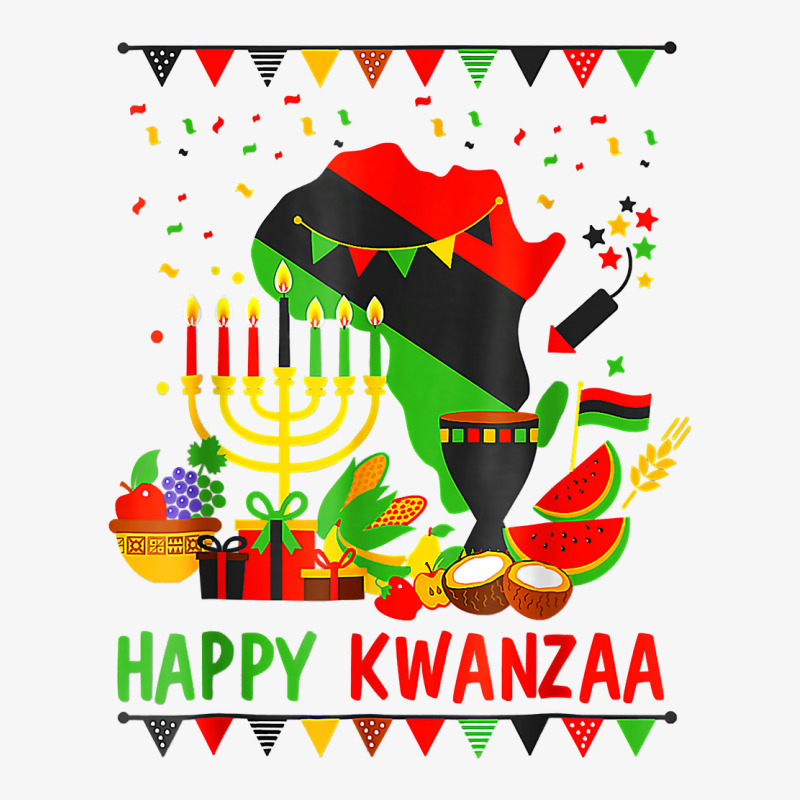 Happy Kwanzaa 7 Principles Of Kwanzaa December 26 January T Shirt Ladies Fitted T-Shirt by lejo83khanna | Artistshot