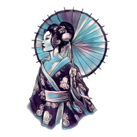 Geisha Watercolor Tokyo Parasol T Shirt Baby Tee | Artistshot