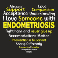 Endometriosis Awareness Support Heart Ladies Fitted T-shirt | Artistshot