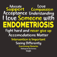 Endometriosis Awareness Support Heart Racerback Tank | Artistshot