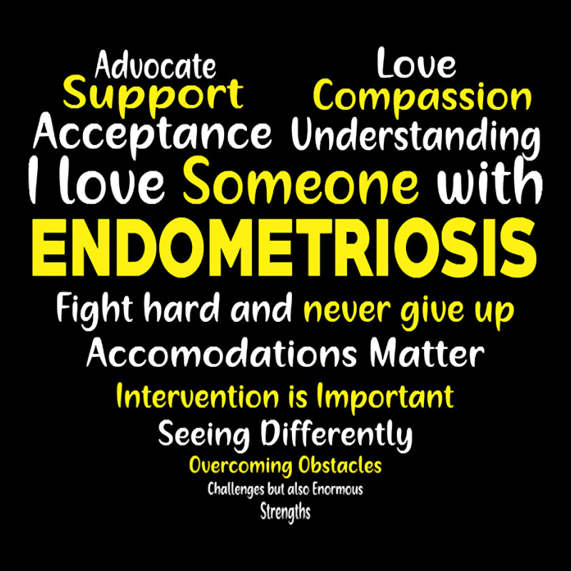 Endometriosis Awareness Support Heart Legging by Inmamlil638 | Artistshot