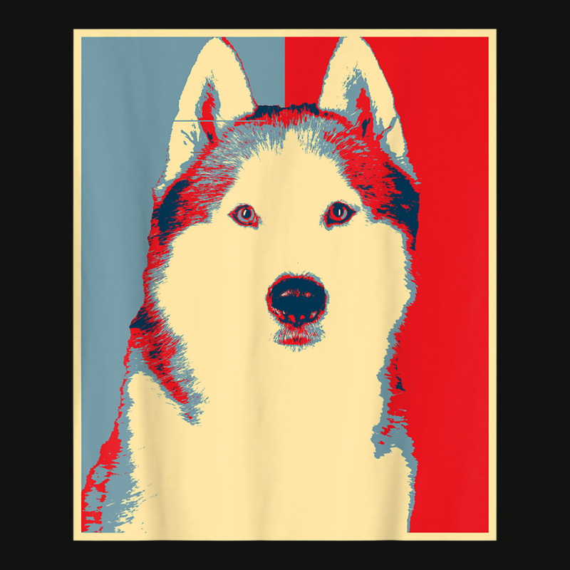 Dog Artwork Husky   Vintage Silhouette Siberian Husky T Shirt Scorecard Crop Tee by tousey | Artistshot