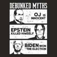 Debunked Myths 2020 Election A Biden Oj Epstein Ladies Fitted T-shirt | Artistshot