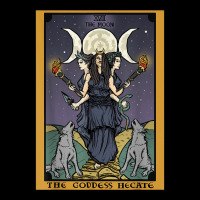 The Goddess Hecate Tarot Card Triple Moon Wiccan Pagan Witch Women's V-neck T-shirt | Artistshot