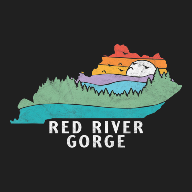 Red River Gorge Kentucky Outdoors State Nature Retro Ladies Polo Shirt by degreesgunner | Artistshot