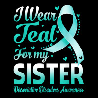 I Wear Teal For My Sister Dissociative Disorders Awareness T Shirt Graphic Youth T-shirt | Artistshot