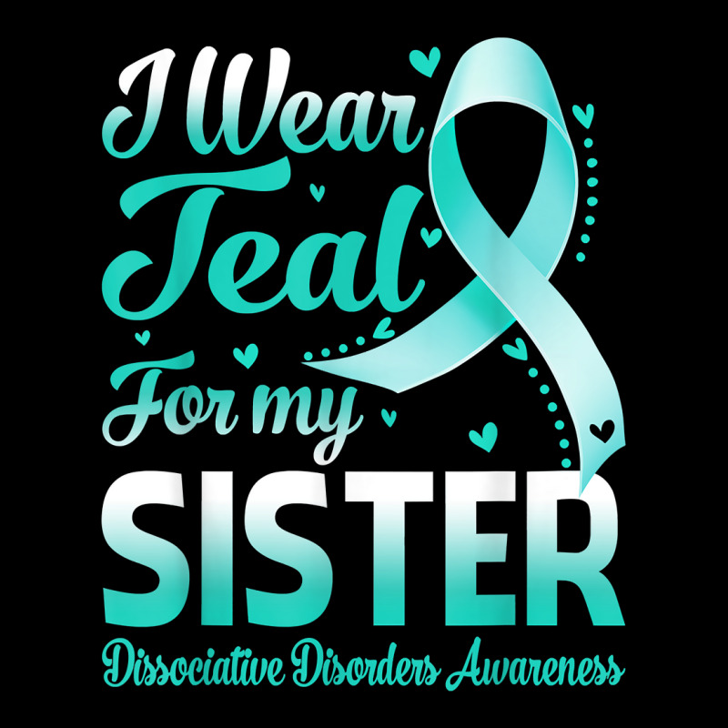 I Wear Teal For My Sister Dissociative Disorders Awareness T Shirt Graphic Youth T-shirt | Artistshot