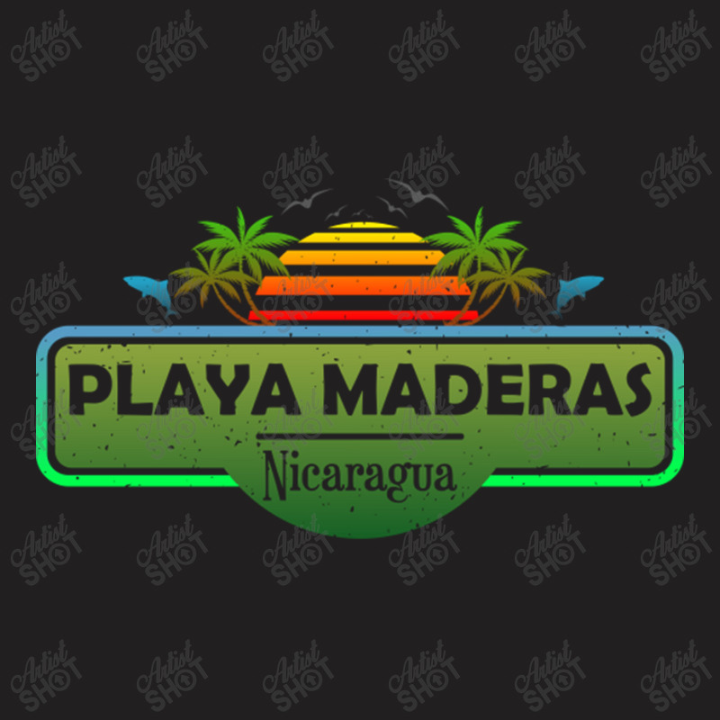 Playa Maderas Beach Nicaragua Palm Trees Sunset Summer Have T-Shirt by EdieTiffany | Artistshot