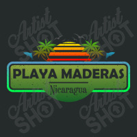 Playa Maderas Beach Nicaragua Palm Trees Sunset Summer Have Women's Triblend Scoop T-shirt | Artistshot