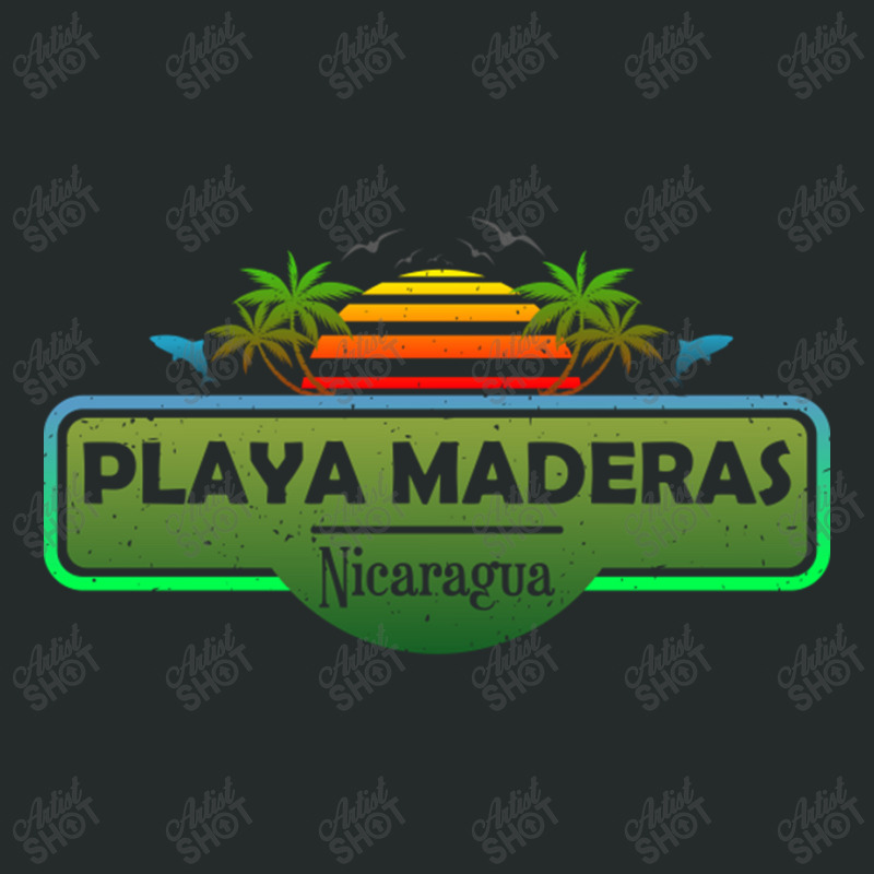 Playa Maderas Beach Nicaragua Palm Trees Sunset Summer Have Women's Triblend Scoop T-shirt by EdieTiffany | Artistshot