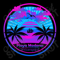 Playa Maderas Beach Nicaragua Palm Trees Sunset Summer Tee Pocket T-shirt | Artistshot