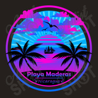 Playa Maderas Beach Nicaragua Palm Trees Sunset Summer Tee Tank Top | Artistshot