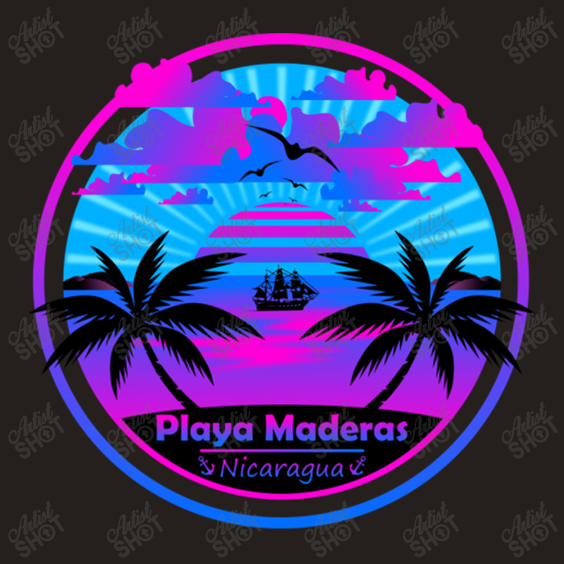 Playa Maderas Beach Nicaragua Palm Trees Sunset Summer Tee Tank Top by EdieTiffany | Artistshot