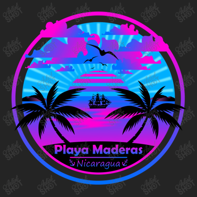 Playa Maderas Beach Nicaragua Palm Trees Sunset Summer Tee 3/4 Sleeve Shirt by EdieTiffany | Artistshot