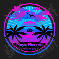 Playa Maderas Beach Nicaragua Palm Trees Sunset Summer Tee Classic T-shirt | Artistshot