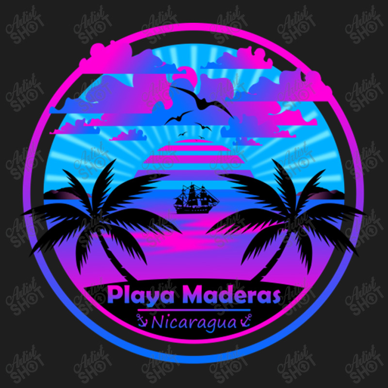 Playa Maderas Beach Nicaragua Palm Trees Sunset Summer Tee Classic T-shirt by EdieTiffany | Artistshot