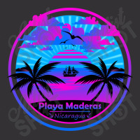 Playa Maderas Beach Nicaragua Palm Trees Sunset Summer Tee Vintage Short | Artistshot