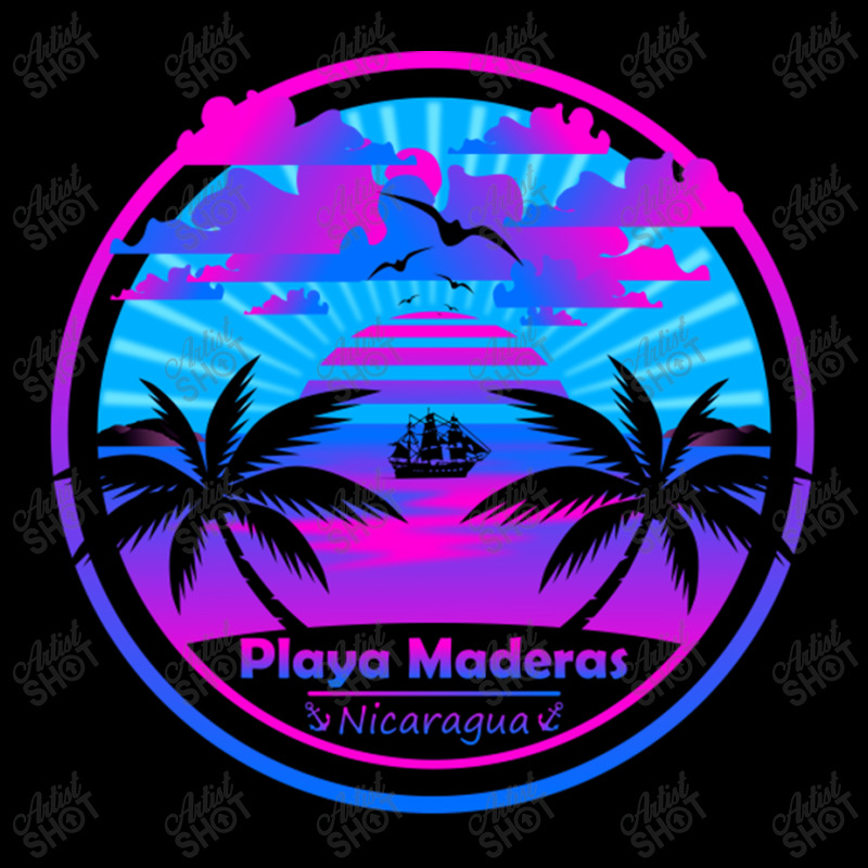 Playa Maderas Beach Nicaragua Palm Trees Sunset Summer Tee Fleece Short by EdieTiffany | Artistshot