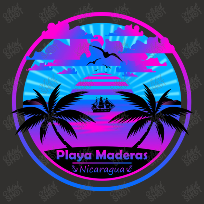 Playa Maderas Beach Nicaragua Palm Trees Sunset Summer Tee Champion Hoodie by EdieTiffany | Artistshot