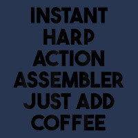 Instant Harp Action Assembler Just Add Coffee T Shirt Ladies Denim Jacket | Artistshot