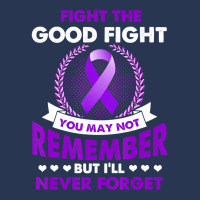 Fight The Good Fight Never Forget Alzheimer Awareness Gift (2) Men Denim Jacket | Artistshot