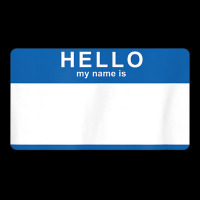 Hello My Name Is Blank Nametag Funny Novelty Cropped Hoodie | Artistshot