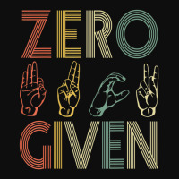 Zero Given Vintage 0 Fucks Given Sign Language Crop Top | Artistshot