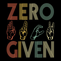 Zero Given Vintage 0 Fucks Given Sign Language Legging | Artistshot