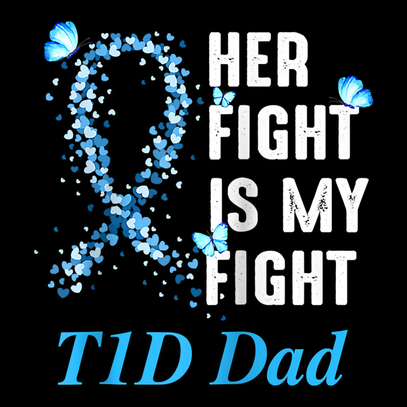 Her Fight Is My Fight T1d Dad Type 1 Diabetes Awareness Raglan Basebal Maternity Scoop Neck T-shirt by towamingle | Artistshot