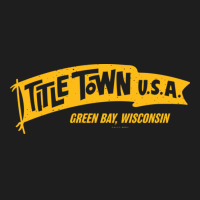 Packers Vintage Titletown Flag Yellow Classic T-shirt | Artistshot