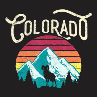 Retro Colorado Co Mountains Wildlife Bighorn Sheep T-shirt | Artistshot