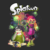 Splatoon Inkling Duo Paint Splatter Poster Exclusive T-shirt | Artistshot