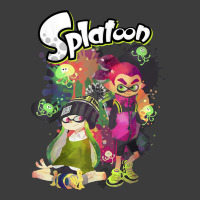 Splatoon Inkling Duo Paint Splatter Poster Men's Polo Shirt | Artistshot