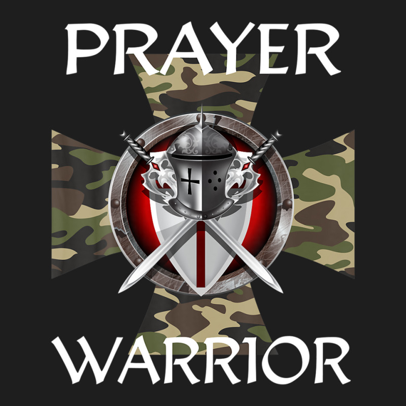 Christian Prayer Warrior Green Camo Cross Religious Messages Classic T-shirt | Artistshot