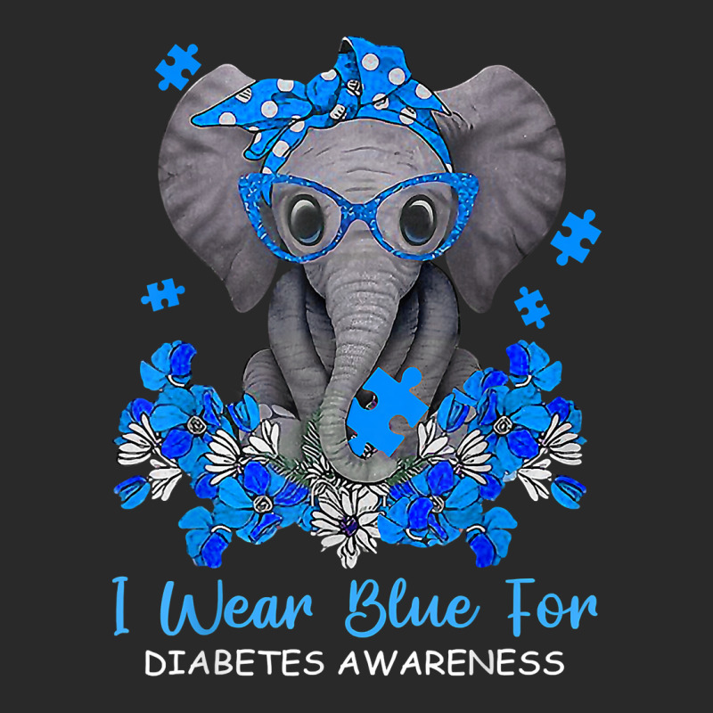 I Wear Blue For Diabetes Awareness Elephant Warrior Women T Shirt Printed Hat | Artistshot