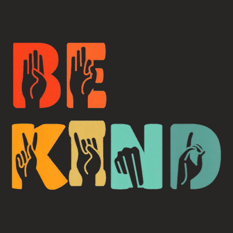 Be Kind Hand Signal Sign Language Unity Day Anti Bullying Premium T Sh Ladies Fitted T-Shirt by atereabag | Artistshot