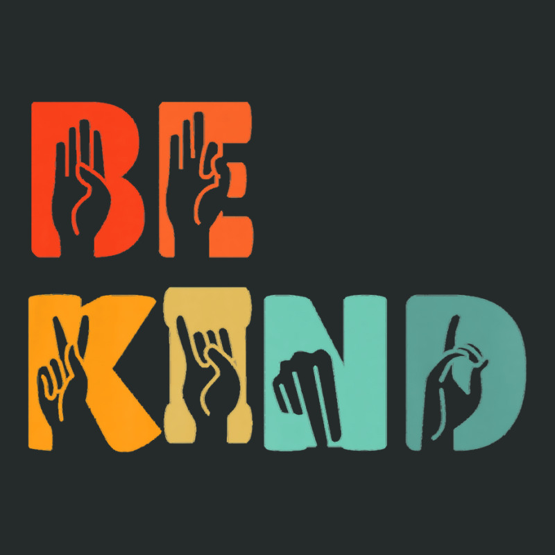 Be Kind Hand Signal Sign Language Unity Day Anti Bullying Premium T Sh Women's Triblend Scoop T-shirt by atereabag | Artistshot